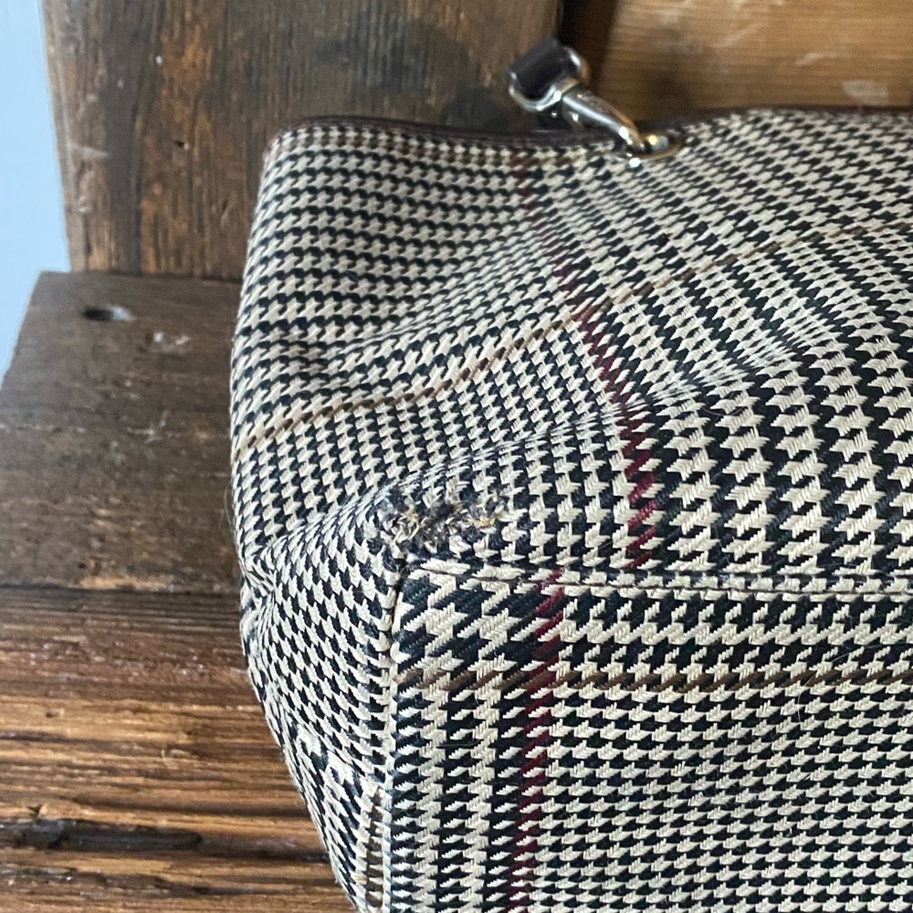 Ralph Lauren Houndstooth Shoulder Bag - Picture 6 of 14